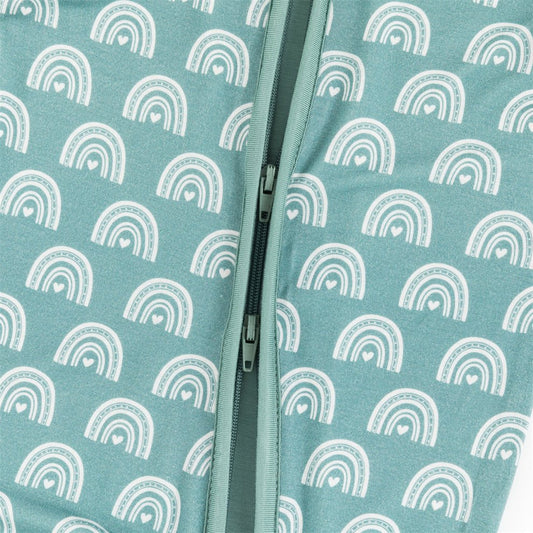 Blue Rainbow Buttery Soft Jammies - Sleepy Skies Bamboo Co.