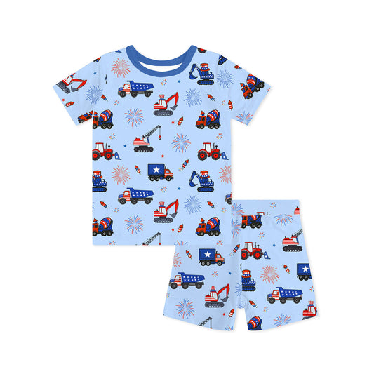 4th of July Trucks Buttery Soft Jammies