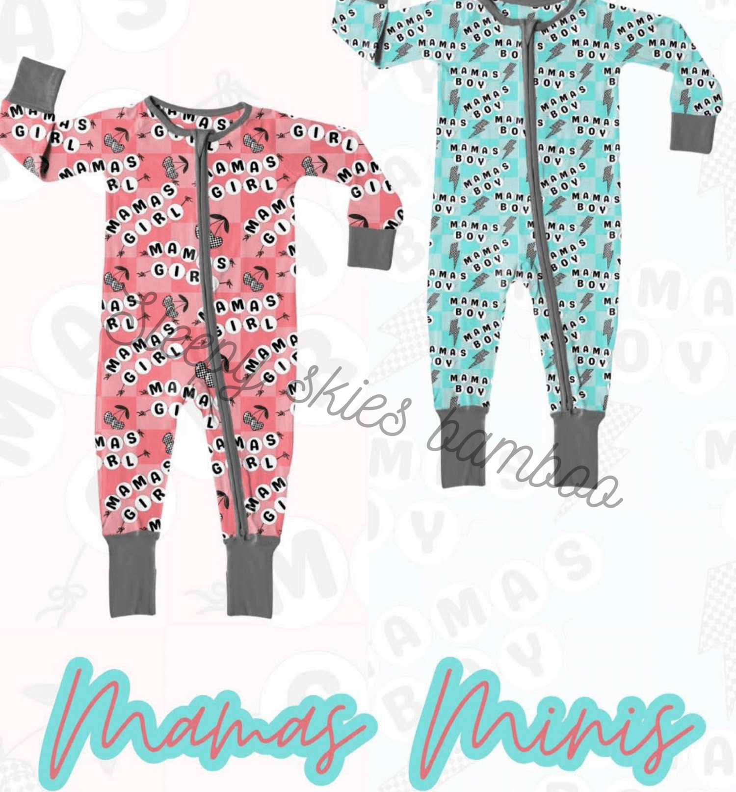 Mama's Mini Buttery Soft Jammies - Sleepy Skies Bamboo Co.