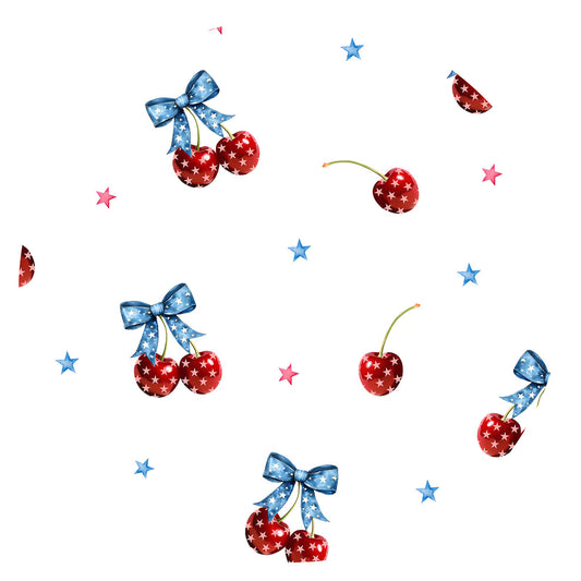4th of July Cherries Buttery Soft Jammies