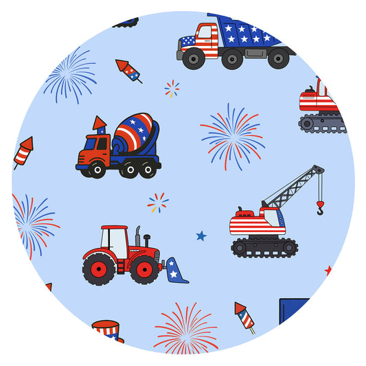 4th of July Trucks Buttery Soft Jammies