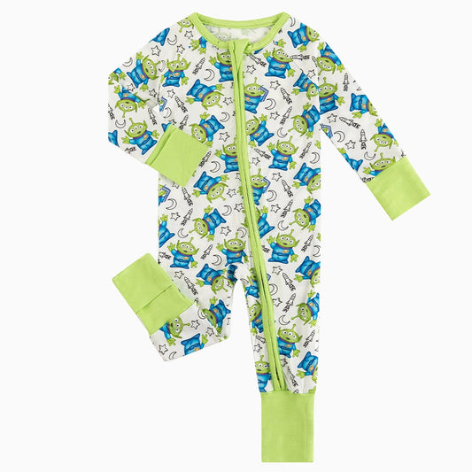 Green Alien Buttery Soft Jammies